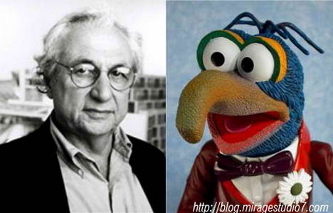 Frank Gehry Gonzo the Great Famous Architects Separated at Birth