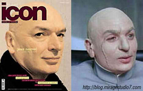 Jean Nouvel Dr.Evil Famous Architects Separated at Birth