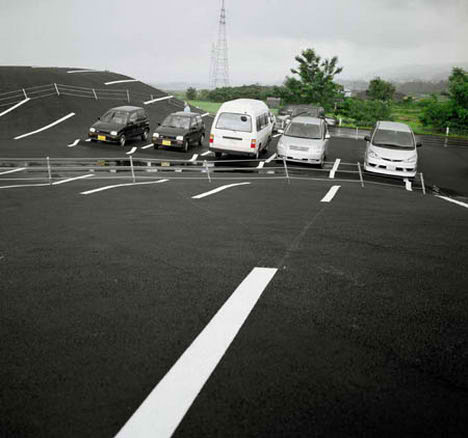 tokamashi landscape parking japan blend nature minimalist
