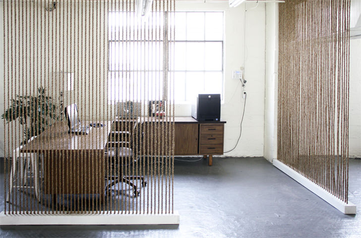 Brick House Rope Wall Office Screen Partition Ideas